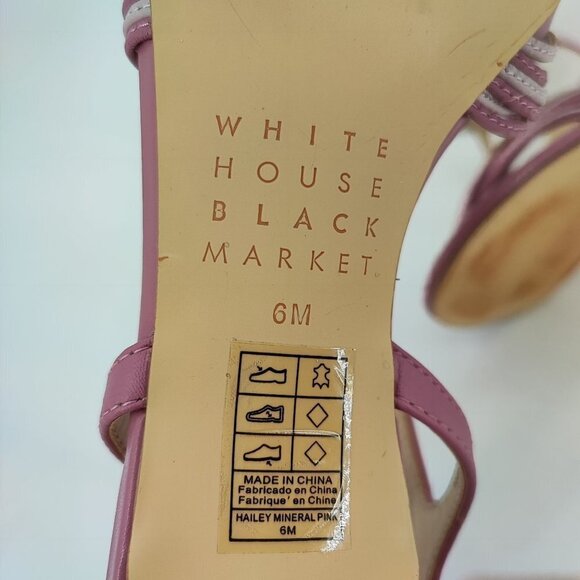White House Women's Black Market Hailey Pink Synthetic Heels Size 6M - Picture 10 of 11